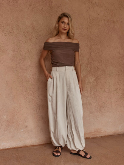 Sass Lucie soft ballon pant stone pre order