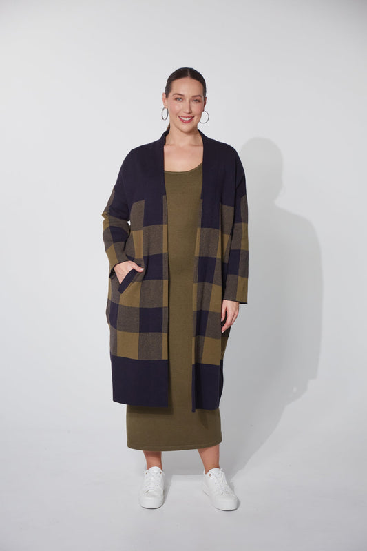 Haven Harris Cardy midnight check  one size