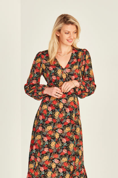 Lemon Tree Jasmin Dress midnight print