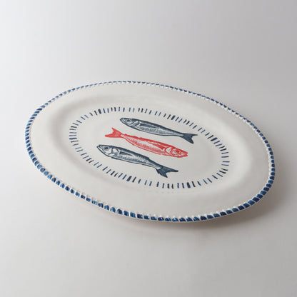 Melamine Nautical Sardine Oval Platter 48cm (Copy)