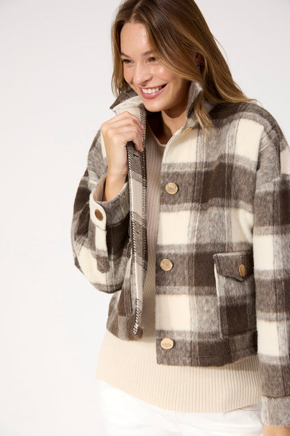 Haven Fargo cropped Jacket brown