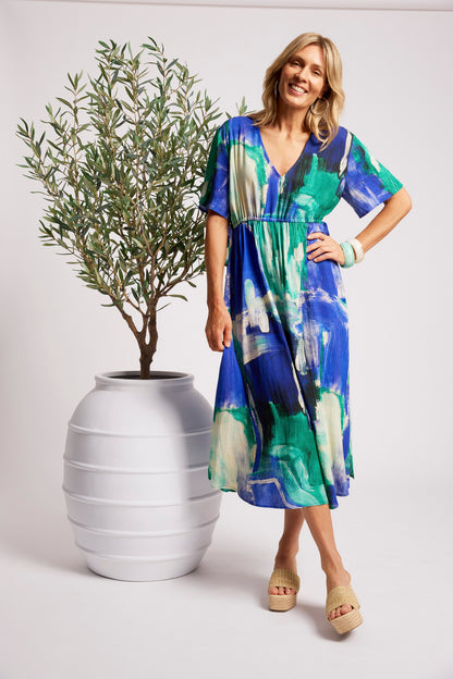 Eb+Ive Palmera maxi dress Seafoam
