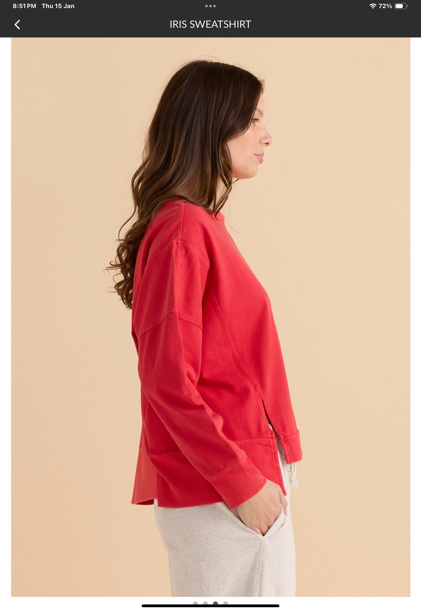 Betty Basics Iris Sweatshirt red