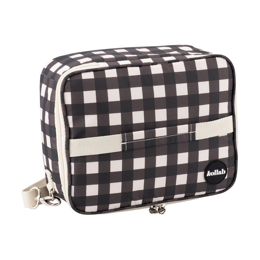 Kollab Bento  bag black check