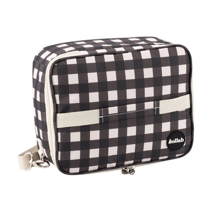 Kollab Bento  bag black check