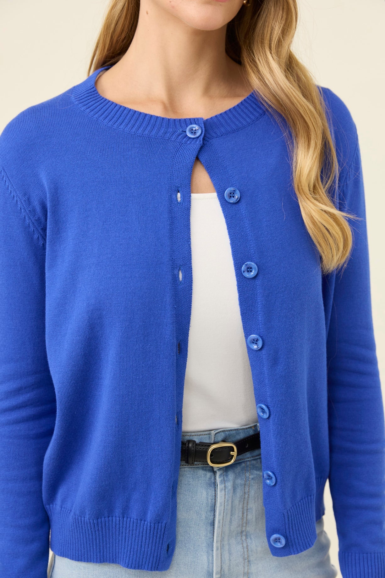 Isle of mine Darby cardigan Colbolt blue
