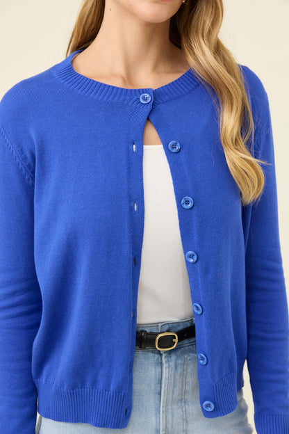 Isle of mine Darby cardigan Colbolt blue