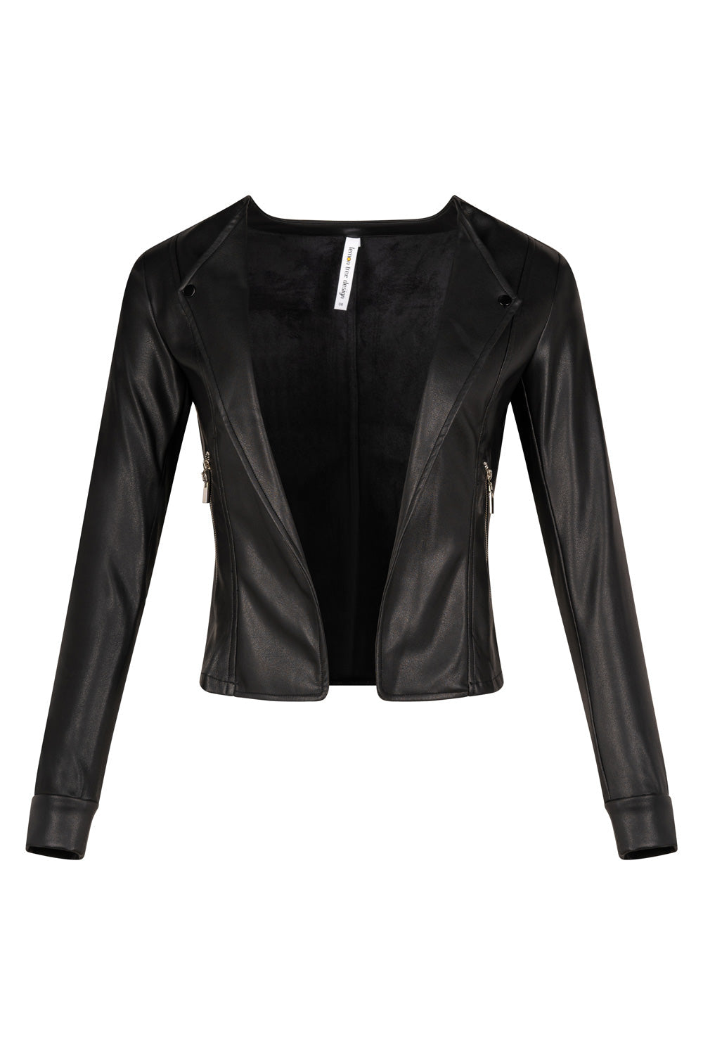 Lemon tree Mika Faux Leather Jacket Black