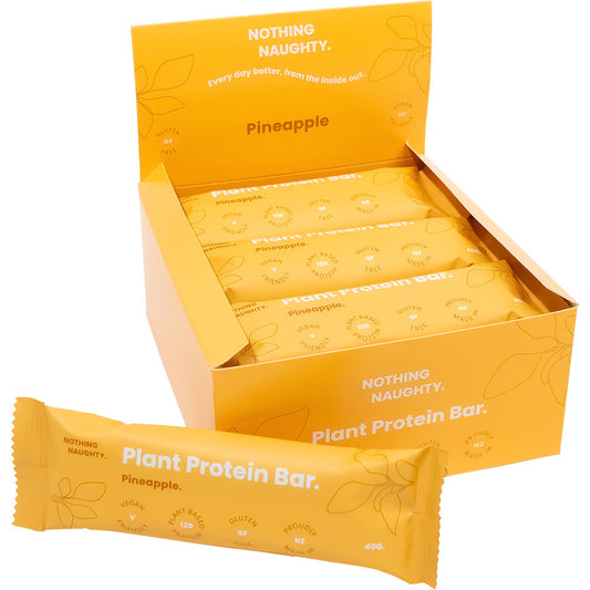 Nothing Naughty Protein bar pineapple  box of 12