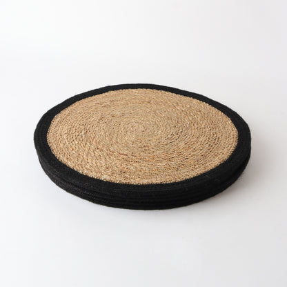 Round Seagrass/Jute Place Mat
Natural/Black