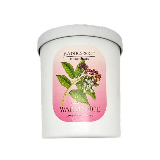 Banks warm spice  candle nz made