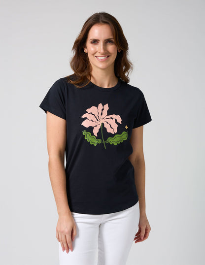 (Copy) Stella +Gemma Classic T Blushing Blooms - Navy