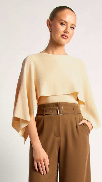 knit top almond