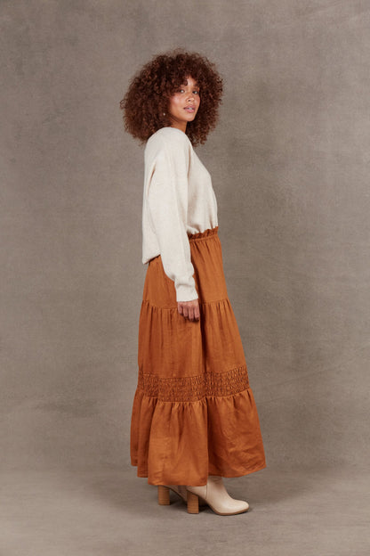 Eb & Ive Nama Skirt Ochre