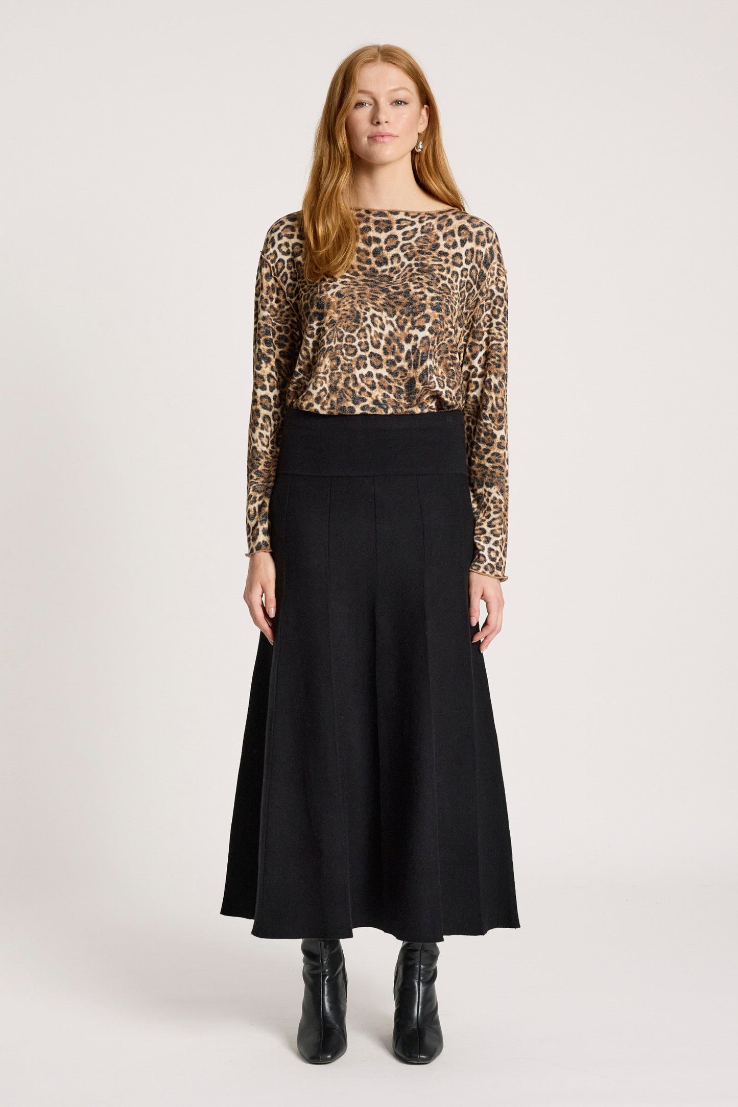 Eb + Ive Zola knit skirt Black