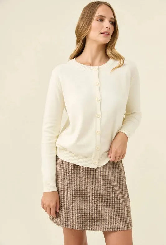 Isle of mine Darby cardigan Ivory