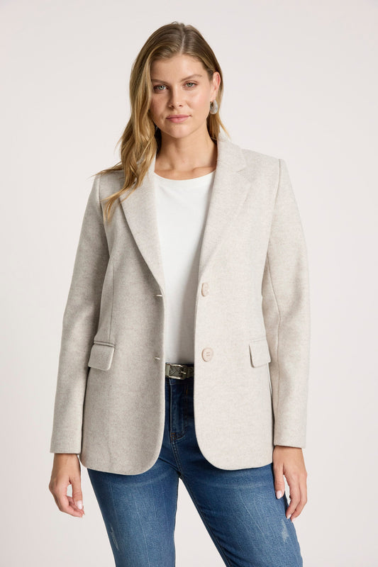 Eb + Ive Sable Blazer Bisque