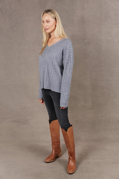 Eb &Ive Alana Cable knit smoke