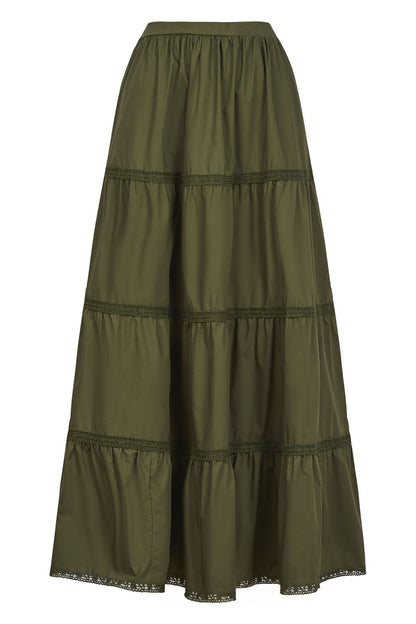 Isle of mine  Remi Tiered Skirt olive