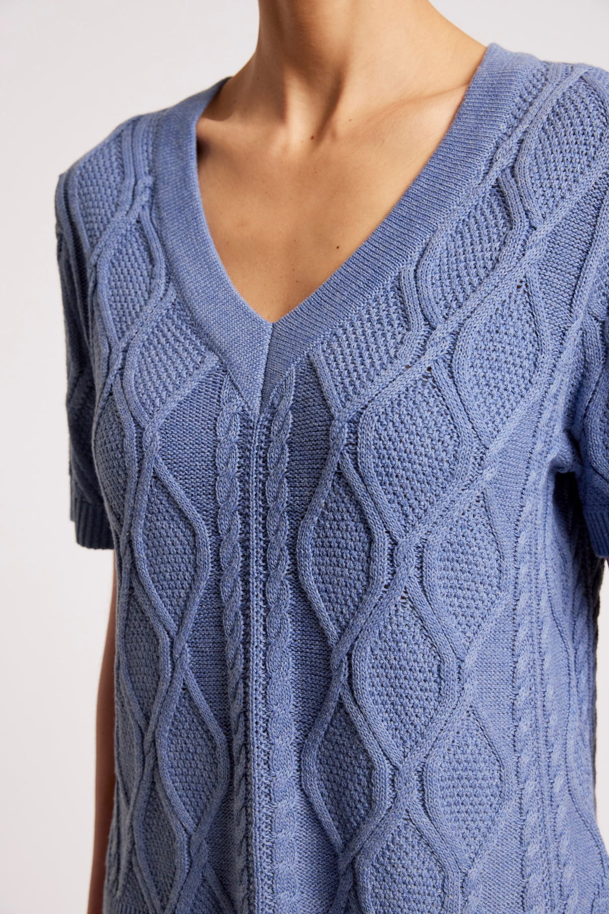 Eb +Ive Casa cable Knit Denim