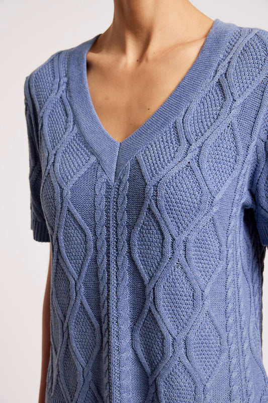 Eb +Ive Casa cable Knit Denim