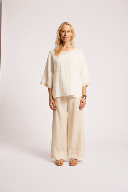 Eb +Ive Maris relaxed top one size white/tusk