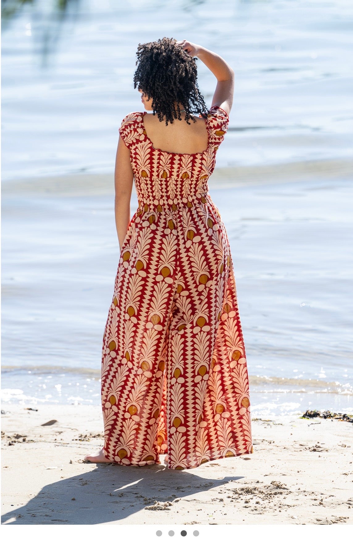 Rosa coral jump suit