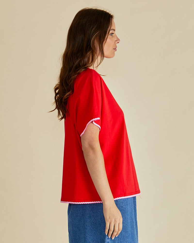 Betty Basics Avalon tee red