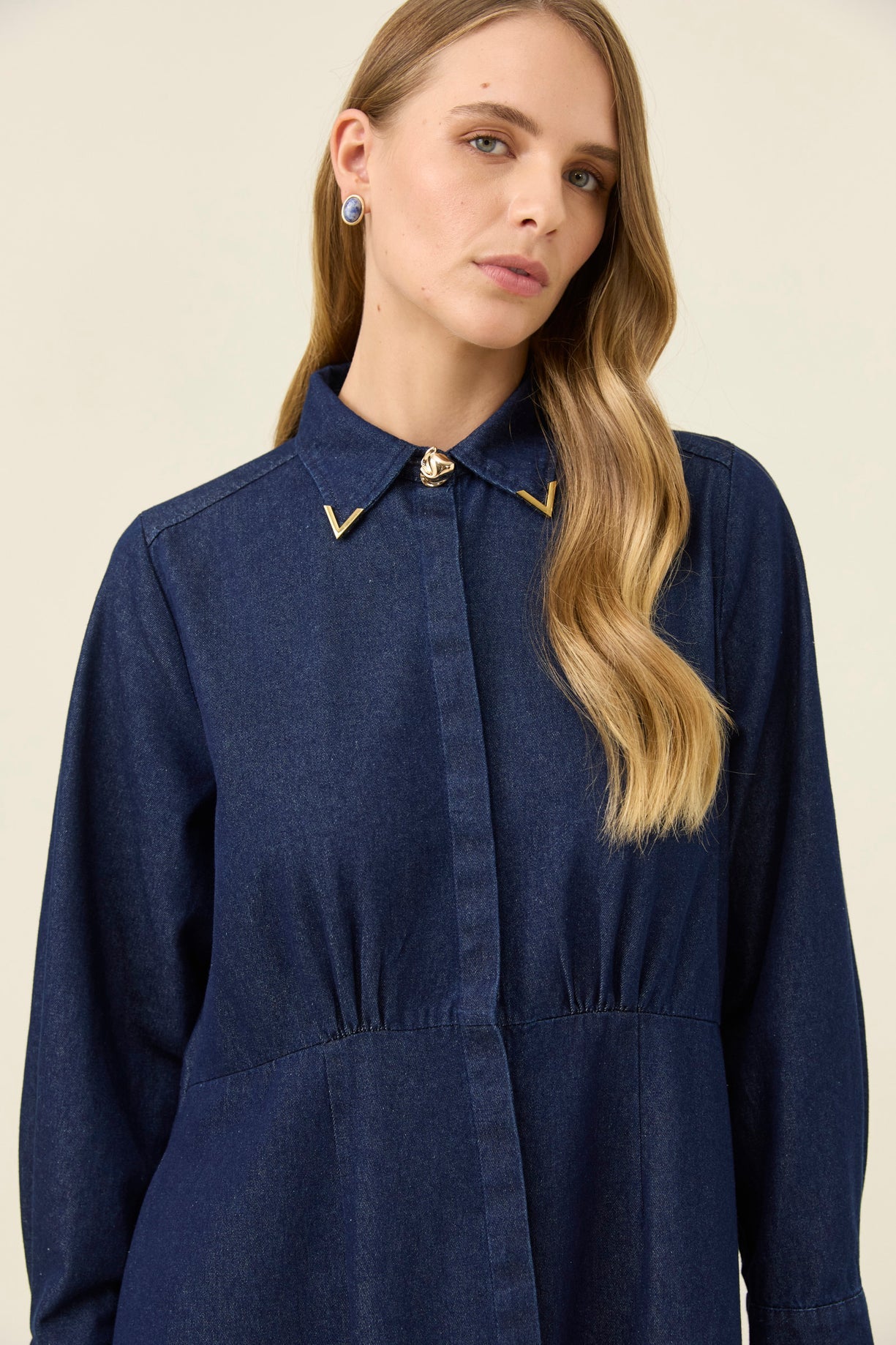 Isle of mine Sloane maxi dress denim