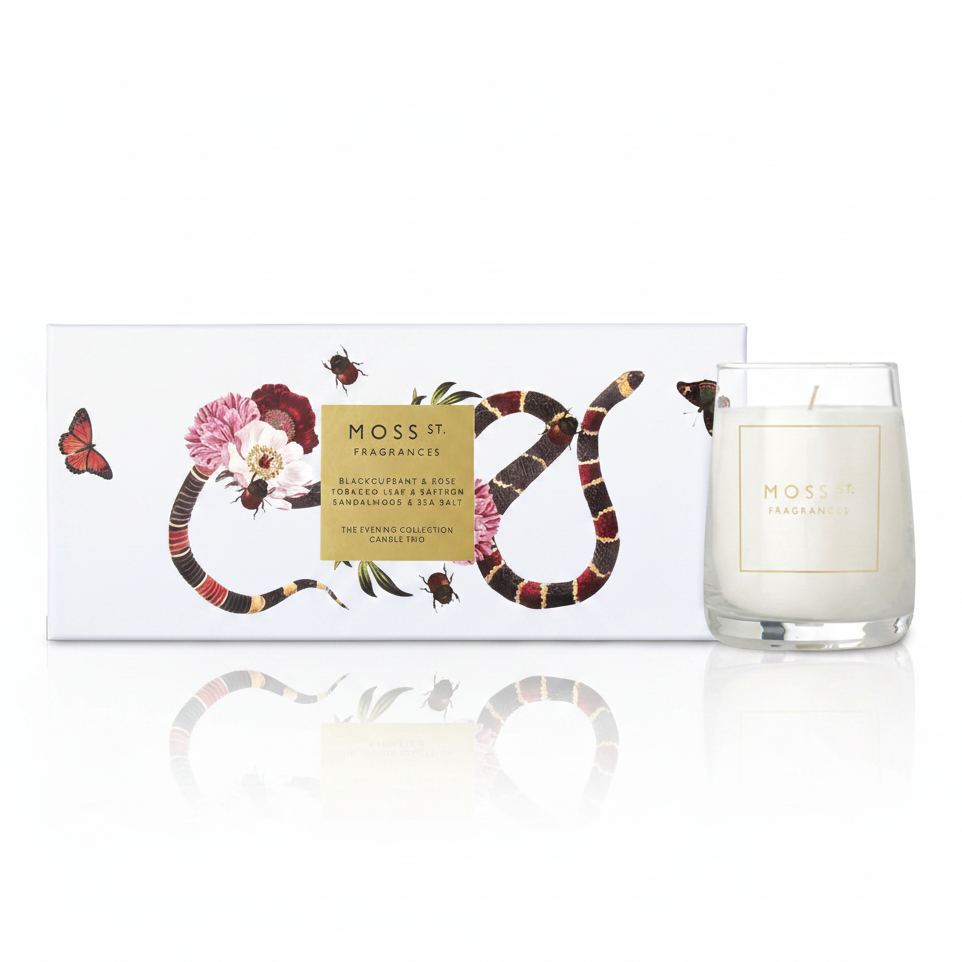 Moss street evening collection  candle trio pre order