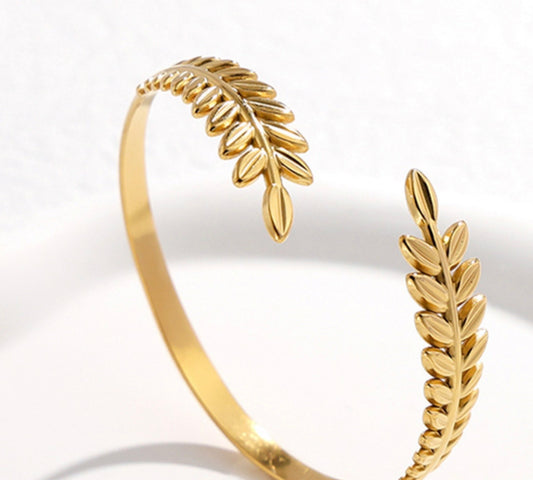 Fern Gold leaf cuff