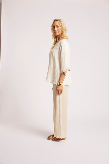 Eb +Ive Maris relaxed top one size white/tusk