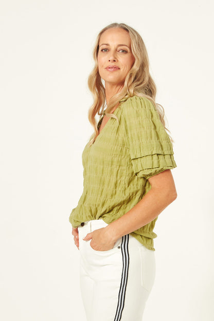 Lemon Tree Design Elena Top Avocado on line only