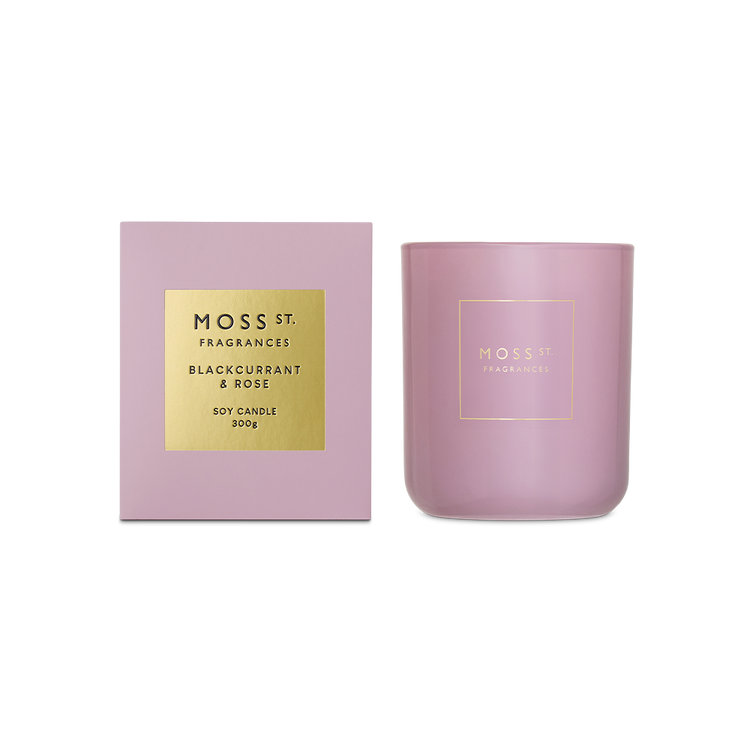 Moss street candle 300 g black currant & Rose