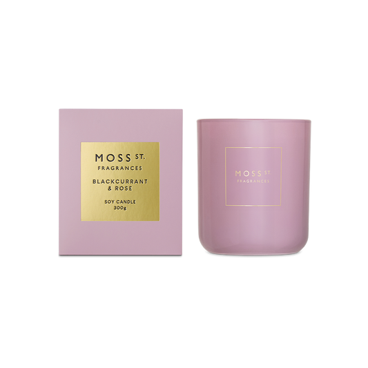 Moss street candle 300 g black currant & Rose