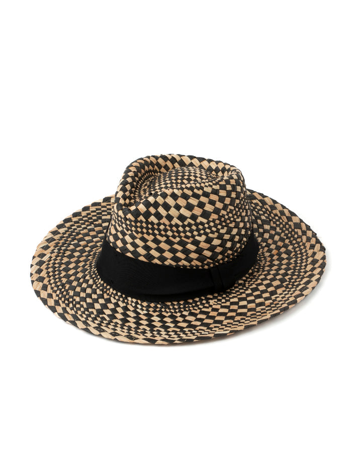 Stella +Gemma STRAW HAT - DIAMOND CHECK