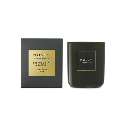 Moss street candle 300g tobacco + leaf