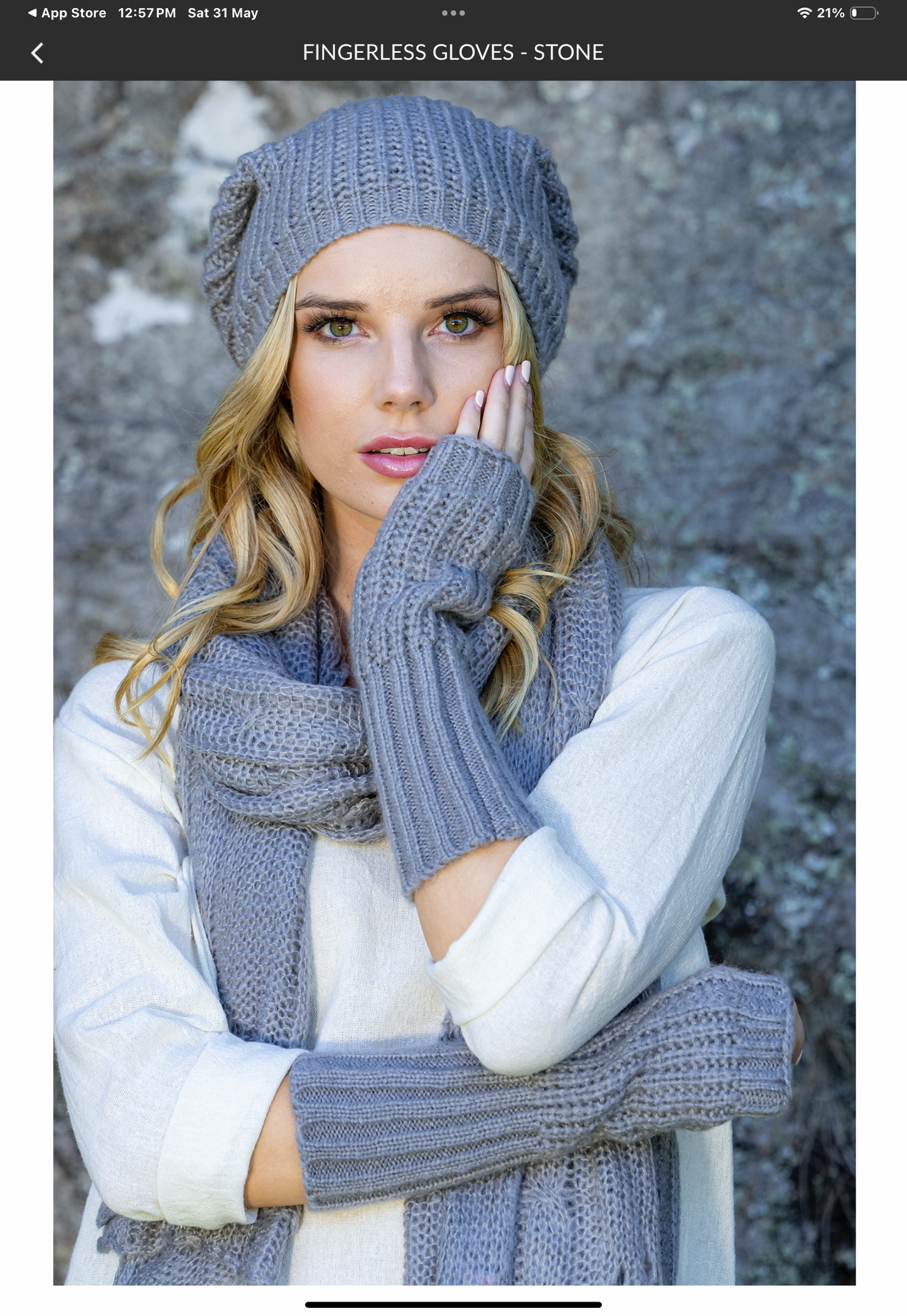Boho fingerless gloves Charcol