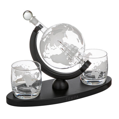 Globe whisky set