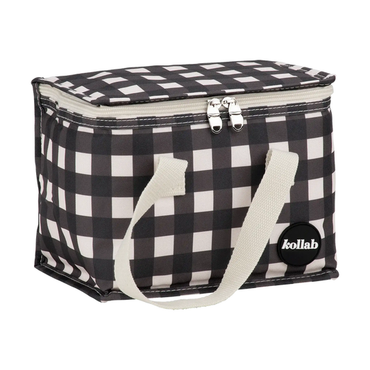 Kollab lunch box Black check