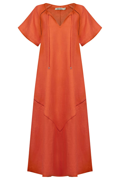 Eb &Ive Miramar Maxi Dress Coral