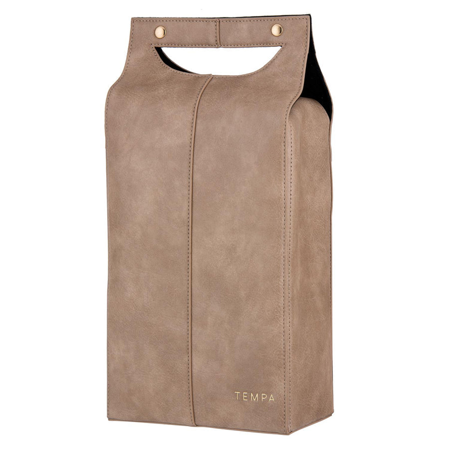 Ladelle double wine bag Latte