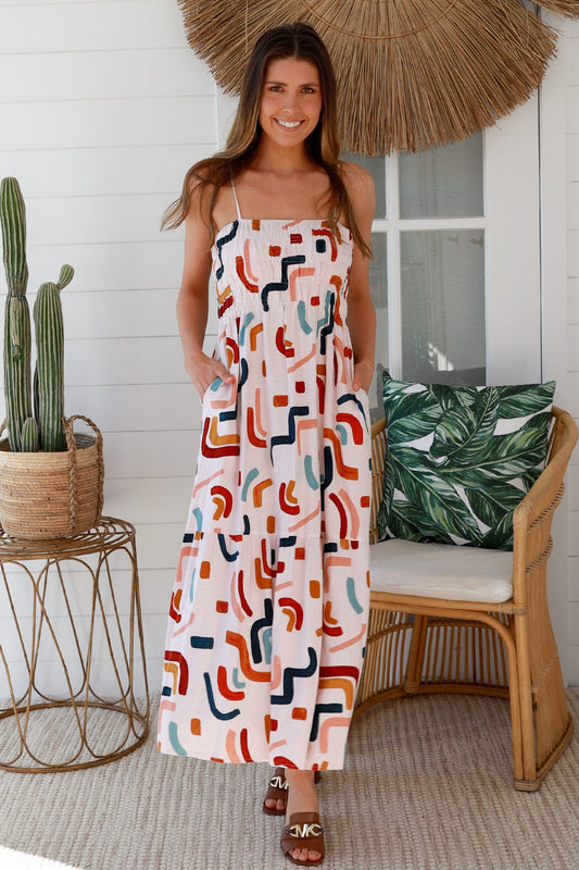 Raquel slip midi dress