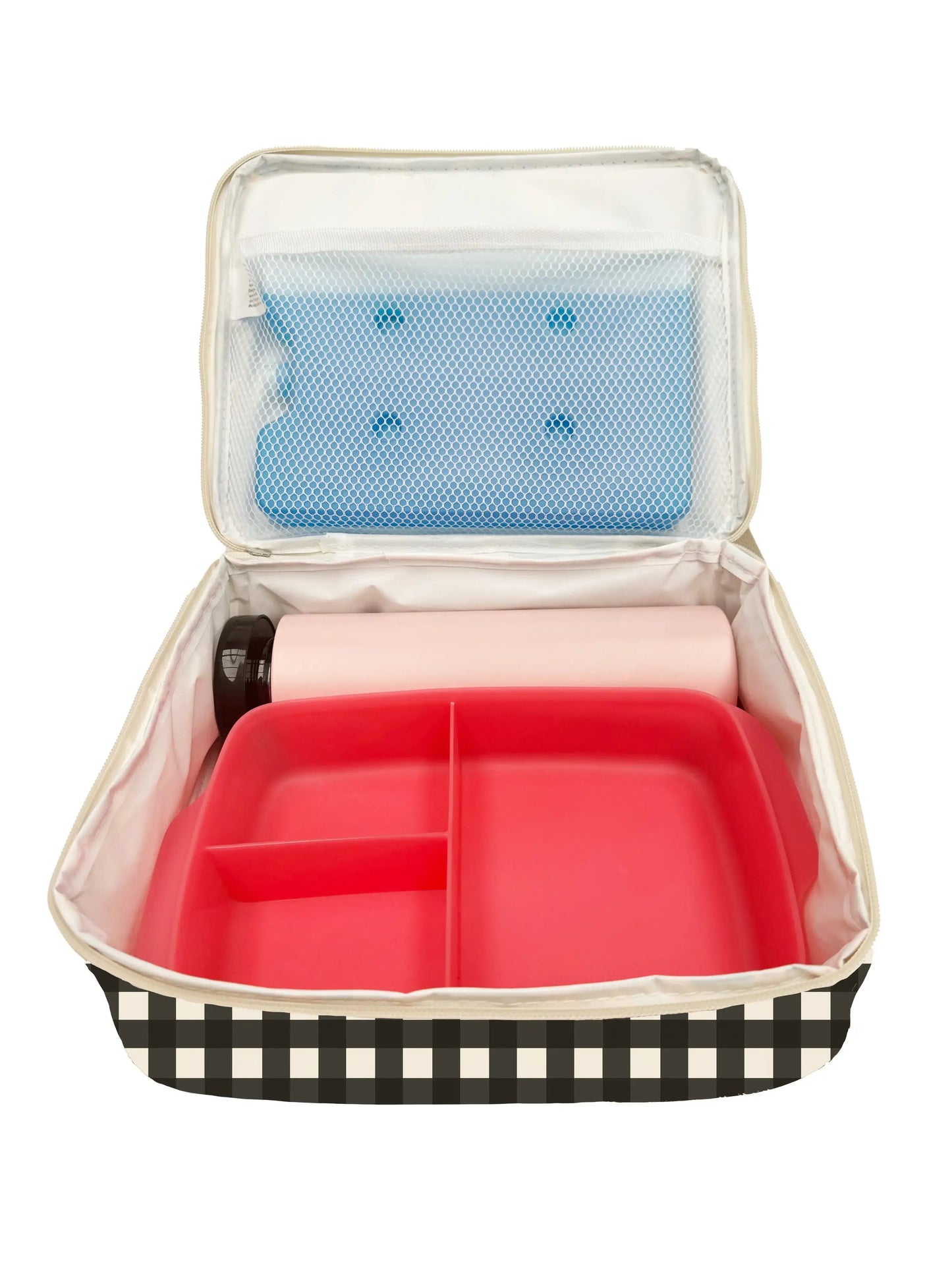 Kollab Bento  bag black check