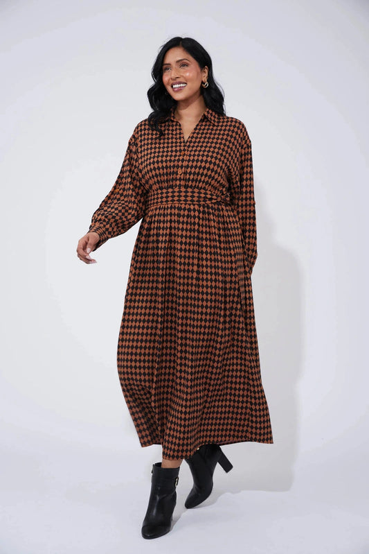 Haven Casablanca Dress Kohi/dune