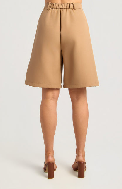 Bermuda long line shorts Biscuit