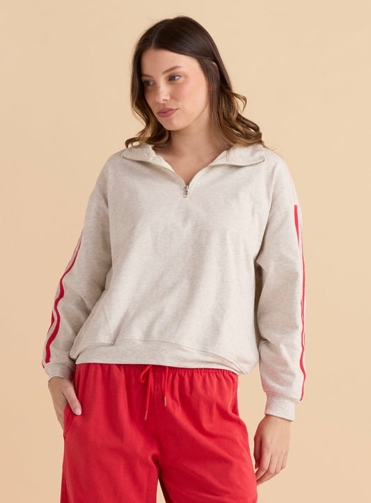 Betty basics Rocco Quarter zip sweatshirt