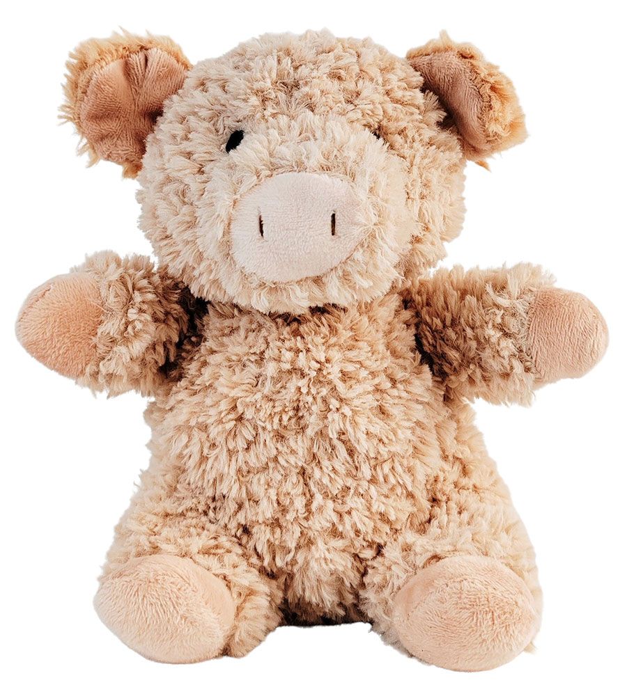 Curly pig soft toy 18. Cm pink