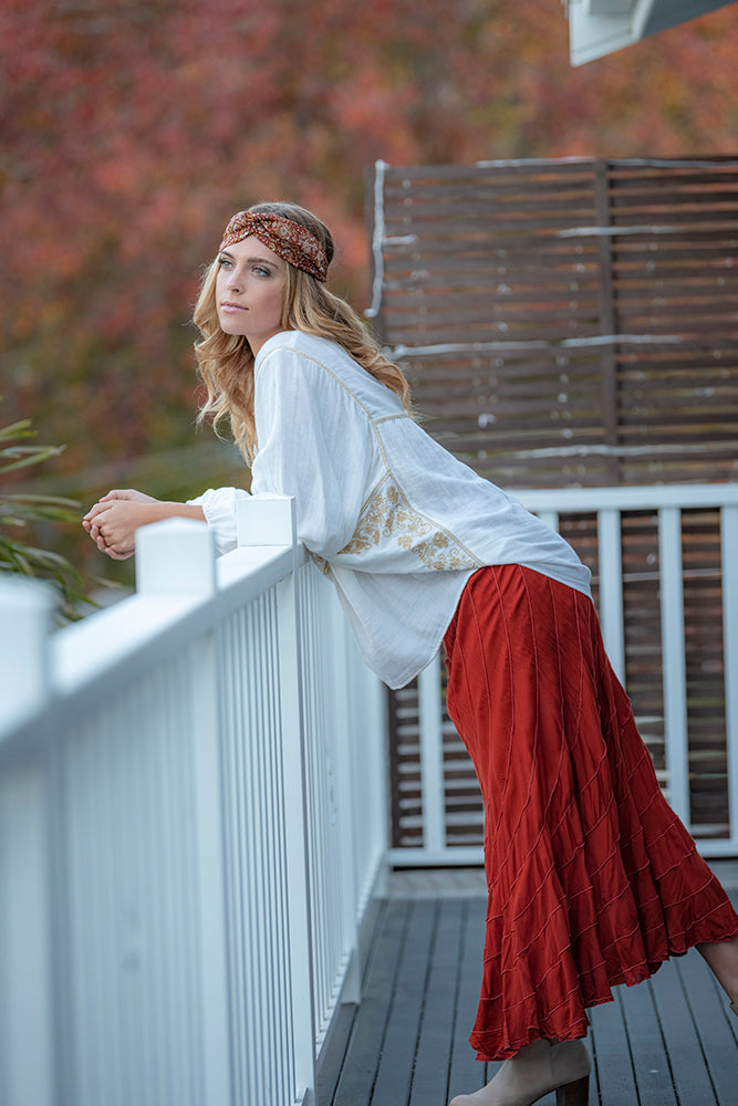 Boho Nova skirt Rust