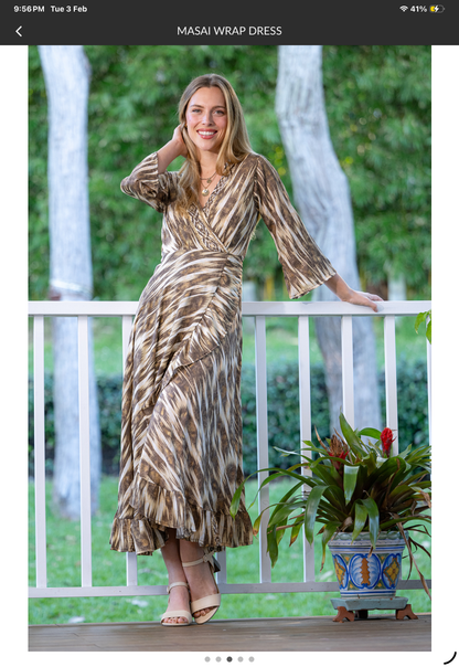 Masai wrap dress